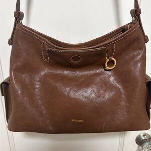 Songmont Small Yore Hobo Sandal Vegetable Tanned Leather